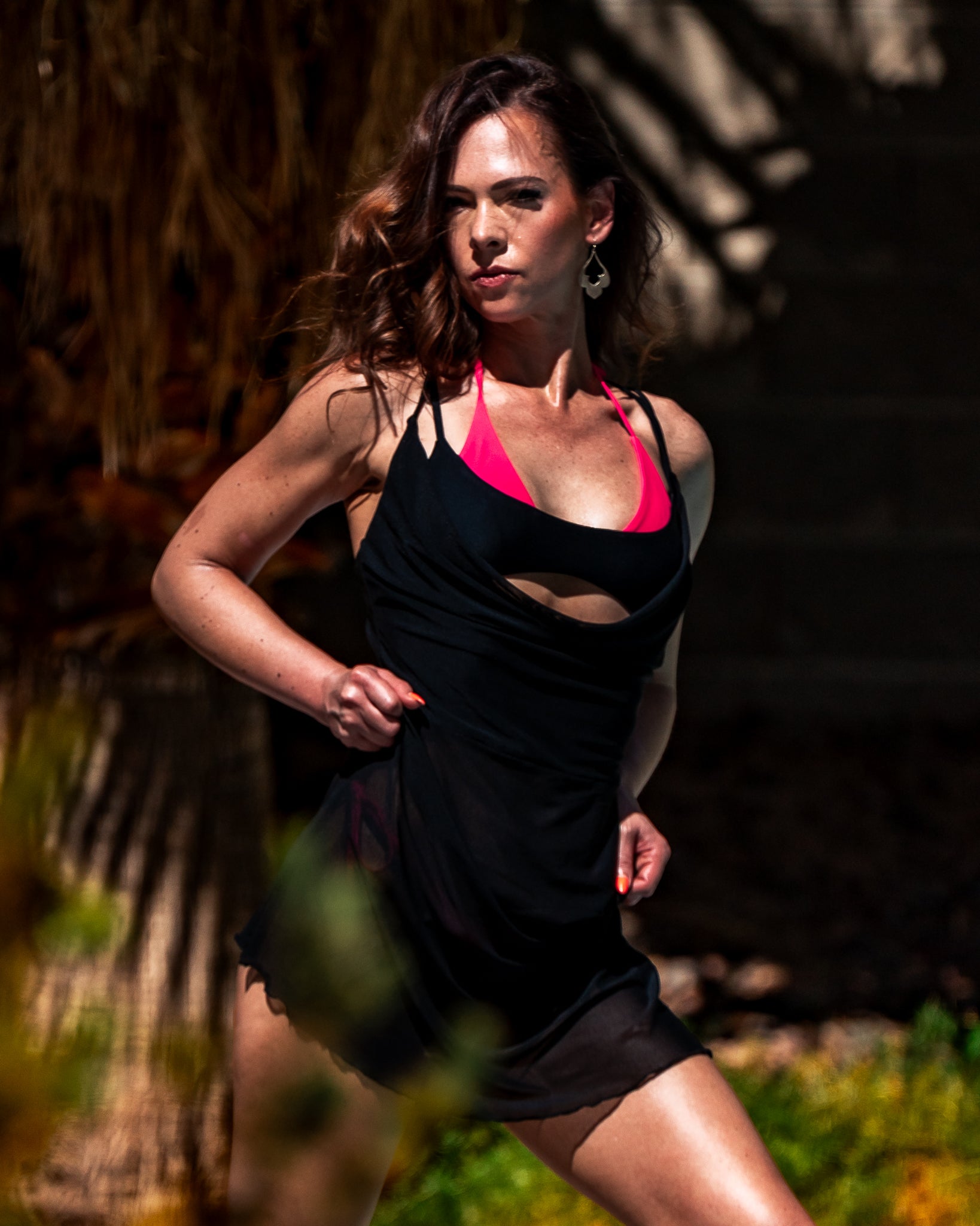 Nixie Mesh Mini Dress
