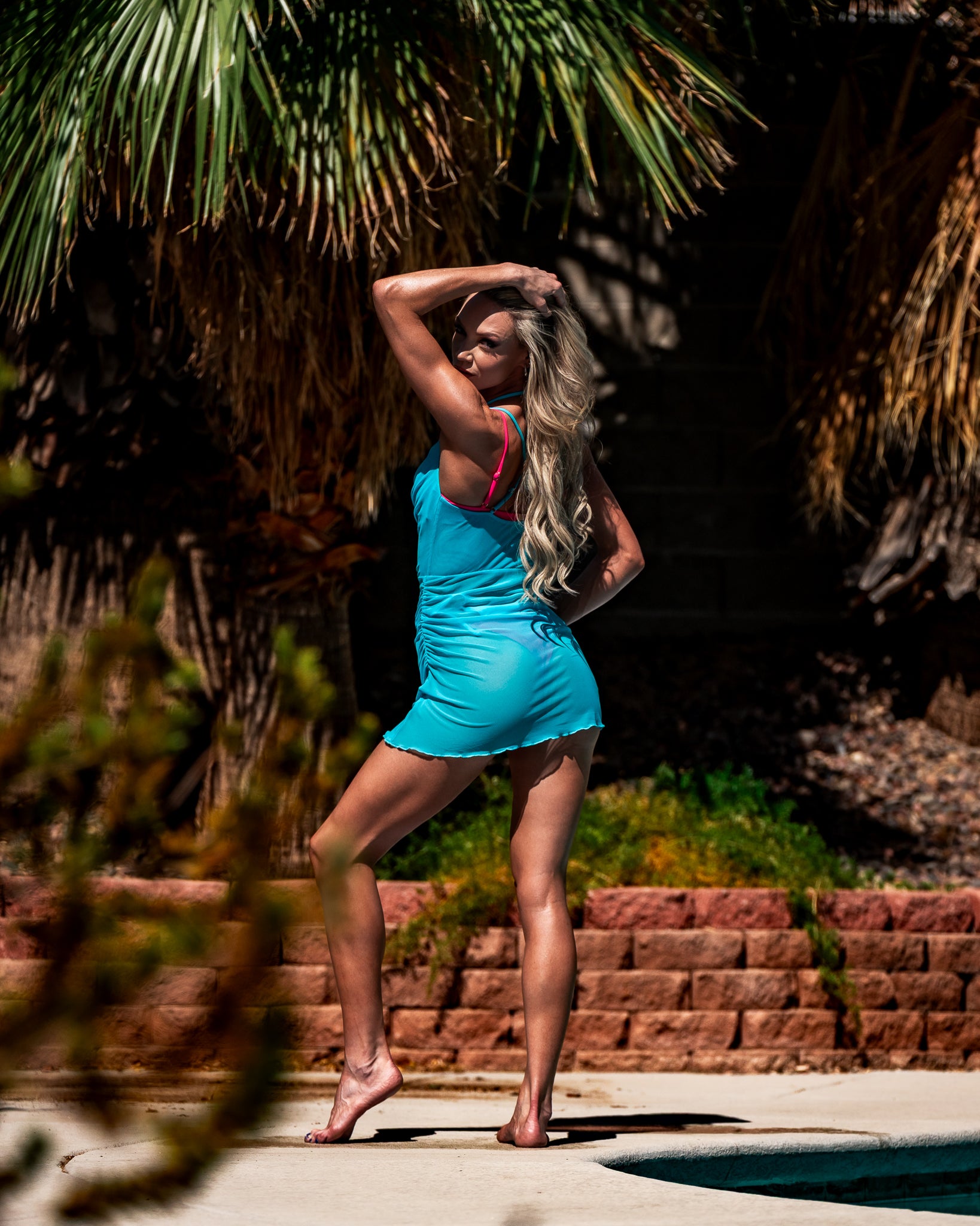 Nixie Mesh Mini Dress