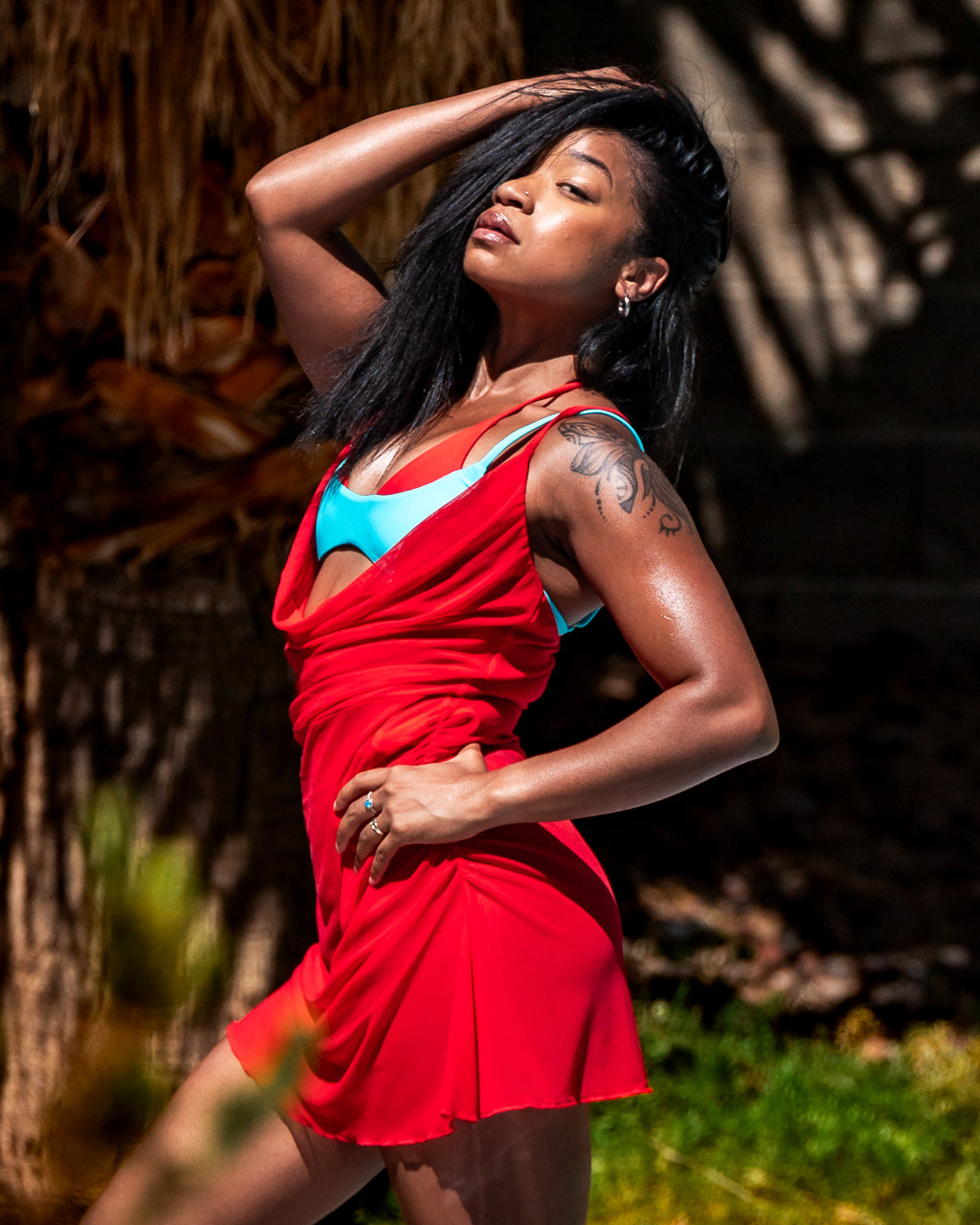 Nixie Mesh Mini Dress