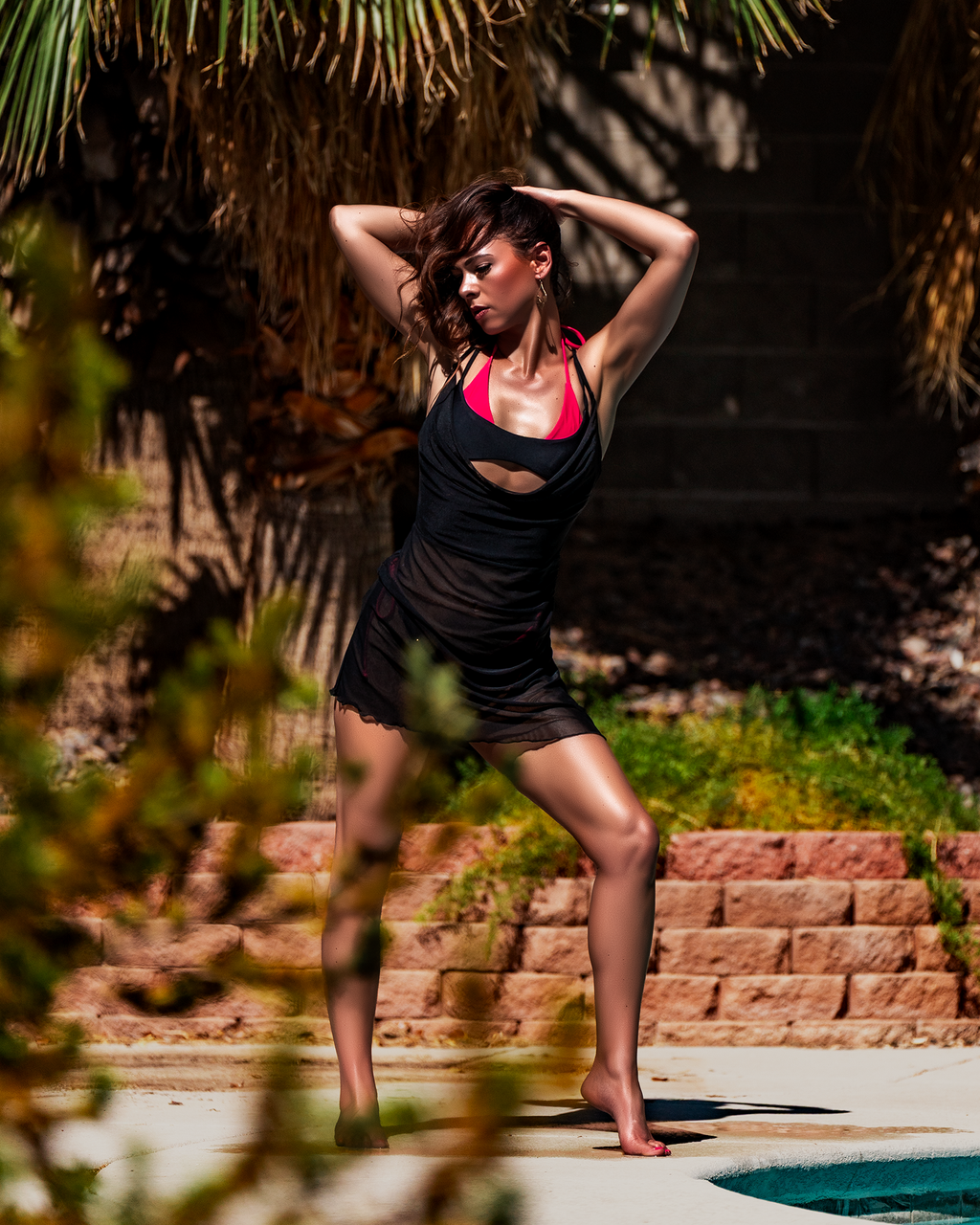 Nixie Mesh Mini Dress