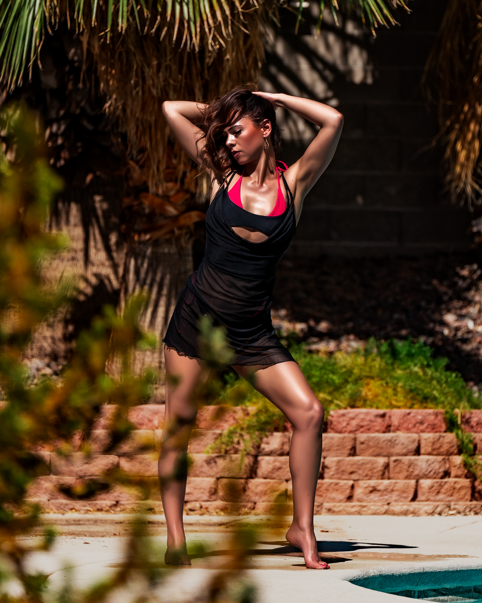 Nixie Mesh Mini Dress